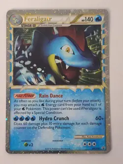 Pokemon TCG Feraligatr Prime HGSS07 Black Star Holo Promo LP - Image 1