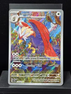 Pokemon Braviary 214/191 Surging Sparks Illustration Rare Holofoil Near Mint - Image 2
