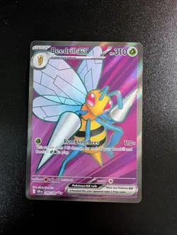 Beedrill ex 098/086 Ultra Rare Chaos Rising Pokemon Holo Near Mint - Image 1