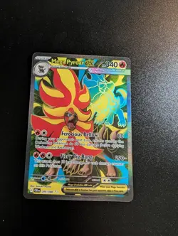Mega Pyroar ex 099/086 Ultra Rare Chaos Rising Pokemon Holo Near Mint - Image 1