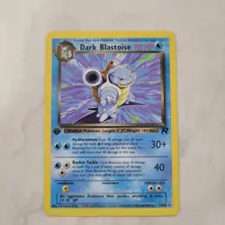 Pokemon Dark Blastoise 1st Edition Team Rock Regular Rare Card 20/82 - Image 1