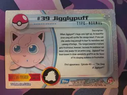 #39 Jigglypuff Pokemon Topps 1999 - Image 3