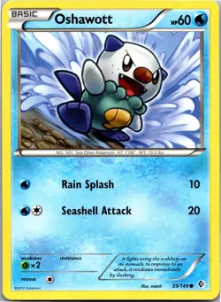 Oshawott 39/149 Common Boundaries Crossed Pokemon Near Mint - Image 1