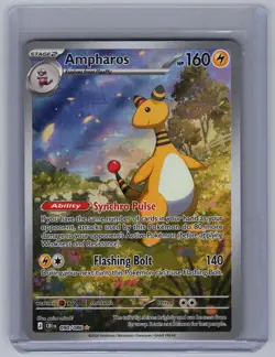 Ampharos 090/086 Holo Illustration Rare Chaos Rising Pokemon Holo Near Mint - Image 1