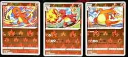 Pokemon S-Chinese exclusive Sword & Shield Charmander Charmeleon Charizard Set - Image 1