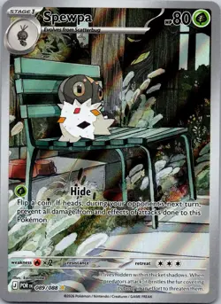 SPEWPA 089/088 ME03 Illustration Rare Holo NM/M Pokemon - Image 1
