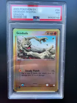 Pokemon Grimer Reverse Holo Ex Dragon 57/97 PSA 7 NM - Image 1