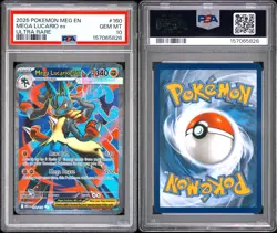 2025 Pokemon Mega Evolution Mega Lucario ex Ultra Rare 160/132 Full Art - Image 3