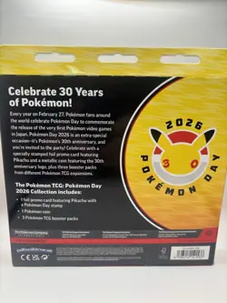 Pokemon TCG: Pokemon Day 2026 Collection - 30th Anniversary Promo - IN HAND - Image 2