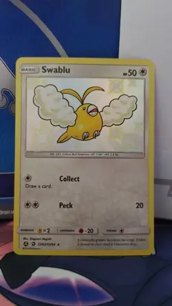 Pokemon SUN & MOON - HIDDEN FATES - SWABLU - BABY SHINY VAULT - SV42/SV94 NM - Image 1