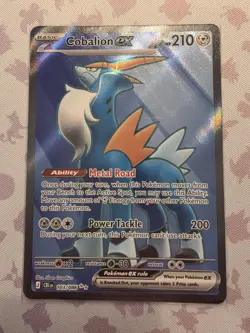 Pokemon TCG - Chaos Rising 103/086 - Cobalion EX - Ultra Rare NM - Image 1