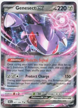 Genesect ex 067/086 Holo Double Rare Black Bolt Pokemon Holo Near Mint - Image 1