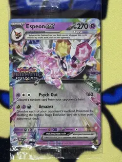 Pokemon Espeon ex - (Prismatic Evolutions Stamp) 034/131 NM - Image 1