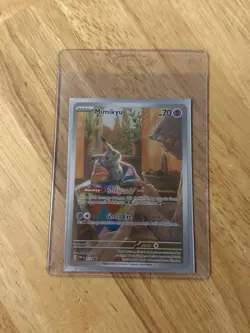 Pokemon TCG Mimikyu SVP 075 Paldean Fates Holo Black Star Promo NM - Image 1