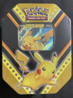 Pokemon SHSW V Powers Pikachu Tin Factory New Sealed - Image 1