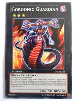 Gorgonic Guardian - LVAL-EN051 - 1st Edition - Lightly Played - Yu-Gi-Oh! TCG - Image 1