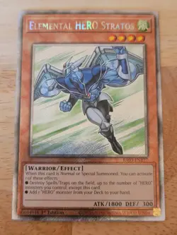 Yu-Gi-Oh! TCG - Elemental HERO Stratos (RA03-EN177) - Platinum Secret Rare - Image 1