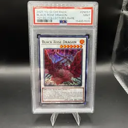 2025 YU-GI-OH! RA04-EN057 BLACK ROSE DRAGON 1ST ED-COLLECTOR'S RARE PSA 9 - Image 1
