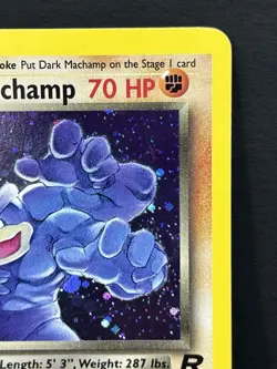 #2 Dark Machamp 10/82 Team Rocket 1999-2000 Holo Rare WOTC Pokemon Card TCG - Image 3