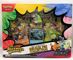 Pokemon TCG Ascended Heroes Deluxe Pin Collection First Partners Sealed New - Image 1