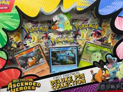 Pokemon TCG Ascended Heroes Deluxe Pin Collection First Partners Sealed New - Image 3