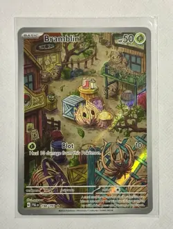 Pokemo TCG Bramblin 198/193 Paldea Evolved Illustration Rare NM - Image 1
