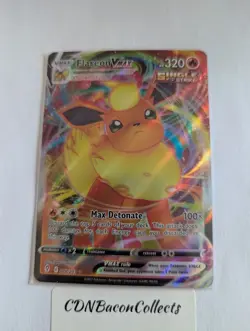 Flareon VMAX Ultra Rare SWSH07: Evolving Skies 018/203 NM Pokemon TCG - Image 1