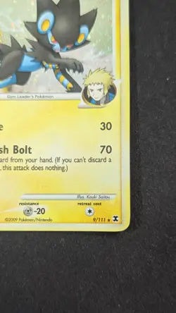 Pokemon Luxray 9/111 - Rare Holo Platinum Rising Rivals 2009 - Image 3