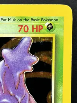 Muk 13/62 Fossil Unlimited Holo Rare 1999 Vintage Pokemon TCG Card - Image 3