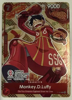 Monkey.D.Luffy Bandai Card Games Fest 24-25 P-080 One Piece Promotion Cards ENG - Image 1
