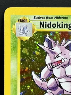 Nidoking 11/130 Base Set 2 1999-2000 Holo Rare WOTC Pokemon Card TCG - Image 2