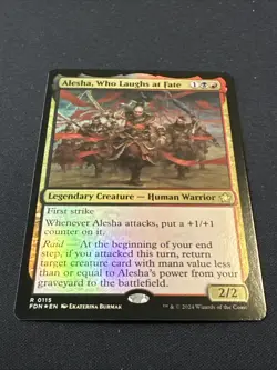 Alesha Who Laughs at Fate NM Foil, Magic the Gathering Foundations 115 - Image 2