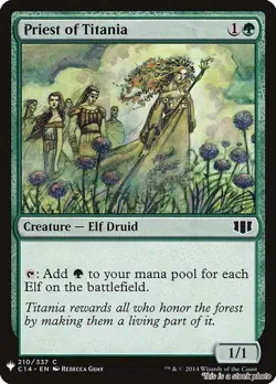 MTG Priest of Titania [LIST - 210] LP - Image 1