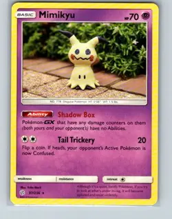 Mimikyu 97/236 Rare Cosmic Eclipse Pokemon Near Mint - Image 1