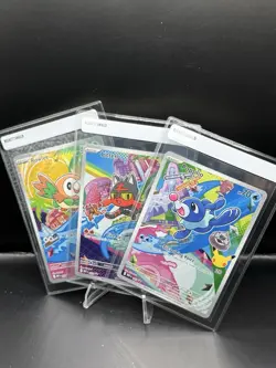 Pokemon First Partner Promos (Alola Gen 7 Set: Rowlet, Litten, Popplio) MINT!! - Image 1