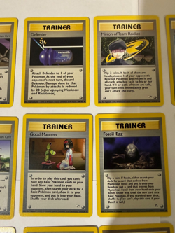 Vintage Pokemon WOTC Trainer Lot 24 Gym Heroes Neo Team Rocket Base Set LP-MP - Image 4