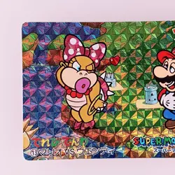 Wendy O. Koopa Super Mario World Holo Card No.13 Nintendo 1993 From Japan - Image 2
