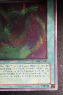 YuGiOh Power of the Duelist Neo Space Ultimate Rare 1st Edition POTD-EN046 - Image 5