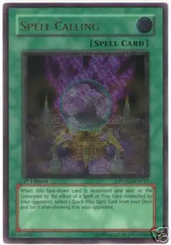 Yugioh! HP Spell Calling - POTD-EN039 - Ultimate Rare - 1st Edition Heavily Play - Image 1