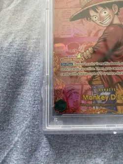 2025 ONE PIECE ENGILSH RED MANGA ALTERNATE ART OP13-118 MONKEY D. LUFFY PSA 10 - Image 2