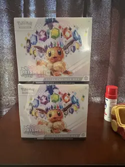 Pokemon TCG Scarlet & Violet Prismatic Evolutions Elite Trainer Box x2 English - Image 1