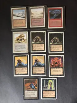 1994 Magic The Gathering Cards. Taiga and Badlands. Near Mint. 136 cards - Image 2