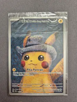 Pokemon TCG: Van Gogh Pikachu with Grey Felt Hat SVP 085 Promo Card SEALED! - Image 1