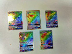 Pokemon Set of 5 TCG S- Chinese Card Eevee Eeveelution GX NM - Image 2