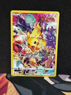 Pokemon Pikachu TCG Full Art Secret Rare Holo Card 160/159 Crown Zenith - Image 1