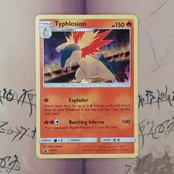 Typhlosion SM185 Black Star Promo Holo NM Pokemon Card English - Image 1