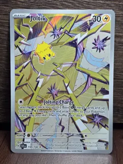 Pokemon TCG Joltik Card 150/142 Stellar Crown Illustration Rare NM Condition - Image 1