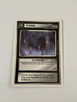 Star Trek CCG Dilemma Hologram Ruse Uncommon Card - Image 1