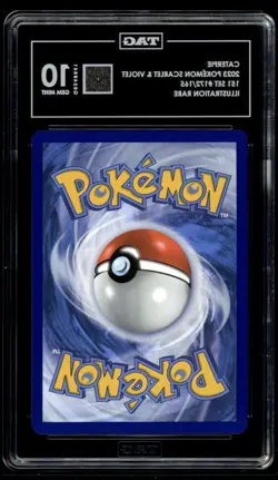 POKEMON #172/165 CATERPIE MEW EN-151 ILLUSTRATION RARE TAG 10 - Image 2