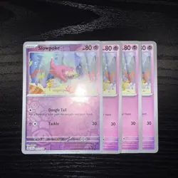 4x Slowpoke 57/142 Scarlet & Violet Stellar Crown Pokemon TCG - Image 1